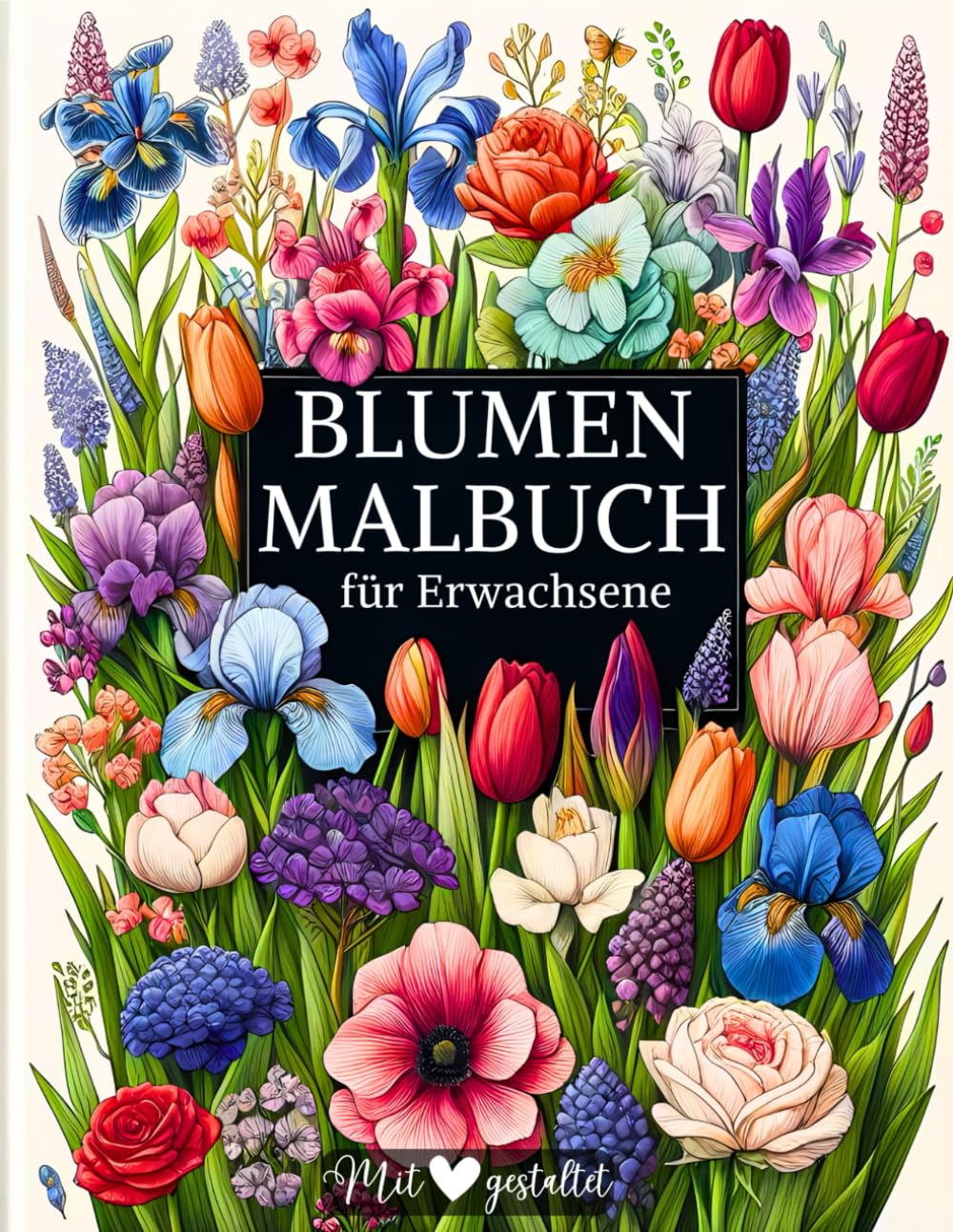 capítulo por capítulo baixar Blumen Malbuch für Erwachsene: Das Stressabbau-Ausmalbuch für Erwachsene und Jugendliche mit 50 wunderschönen Anti-Stress-Blumenmustern (German Edition)
