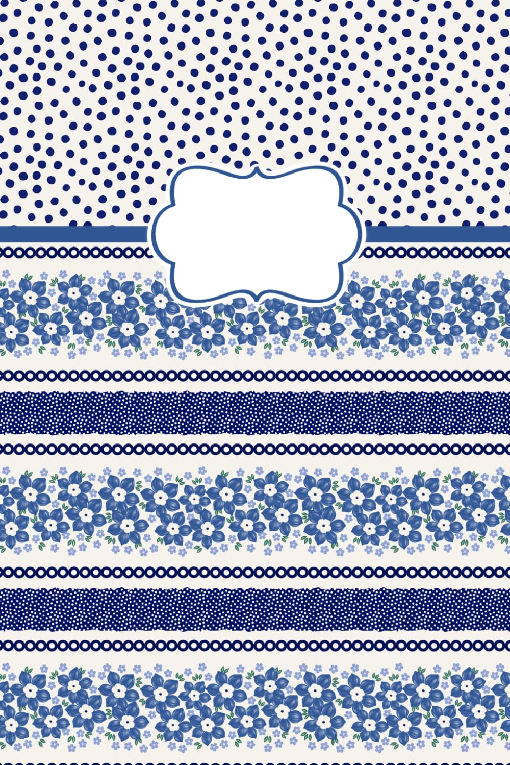 Polish Pottery Pattern Notebook: 6 x 9 Lined Journal | 80 Lined Pages | Blue Daisy Forget Me Not and Mosquito Dots Floral Writing Notebook for Recipes, School, Work & Everyday Notes or Gifts baixar livro de graça
