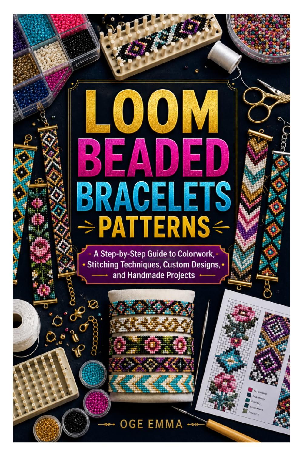 LOOM BEADED BRACELETS PATTERNS: A Step-by-Step Guide to Colorwork, Stitching Techniques, Custom Designs, and Handmade Projects baixar o livro de graça