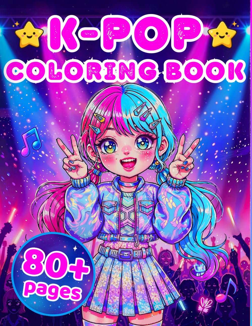 capítulo por capítulo baixar K Pop Coloring Book: K-Pop Coloring Set for Teens, Adults & Kids | 80+ Bold & Easy Kawaii Art Pages Featuring Cute Food, Idol Fashion, Lightsticks & K-Pop Gift Designs | Adorable Gifts for Girls