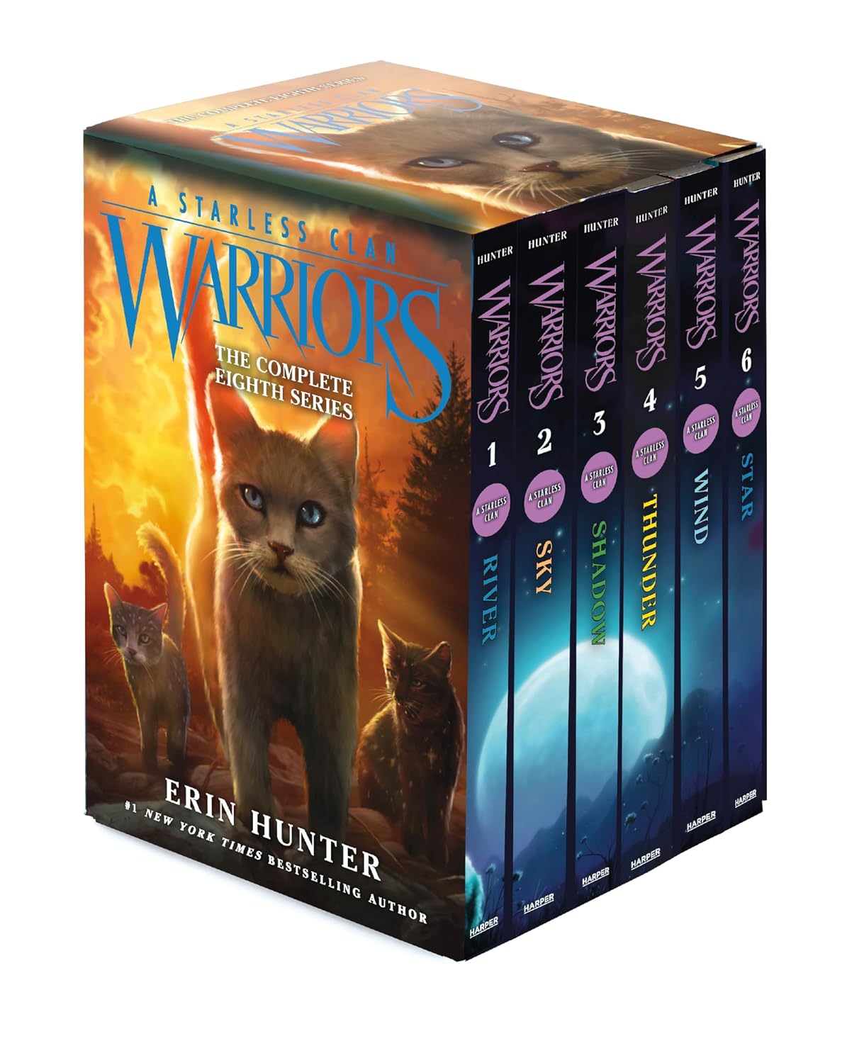 Warriors: A Starless Clan Box Set: Volumes 1 to 6: A Starless Clan #1: River, a Starless Clan #2: Sky, Starless Clan #3: Shadow, a Starless Clan #4: ... Clan #5: Wind, a Starless Clan #6: Star: 1-6