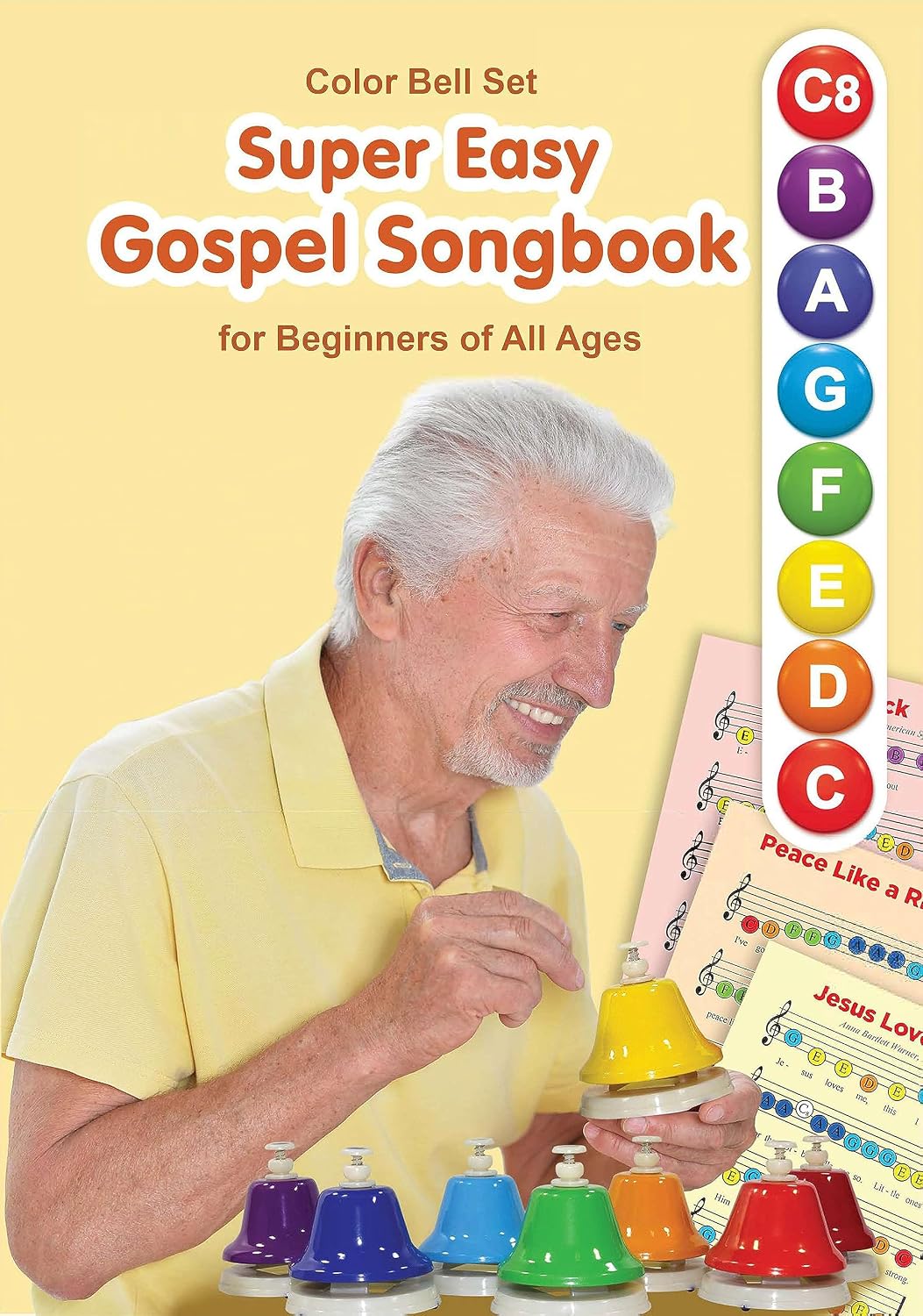 Super Easy Gospel Songbook for Beginners of All Ages: for Color Bell Set (Jingle Melodies: Simple Sheet Music for Quick Play 2) (English Edition) baixar o livro de graça