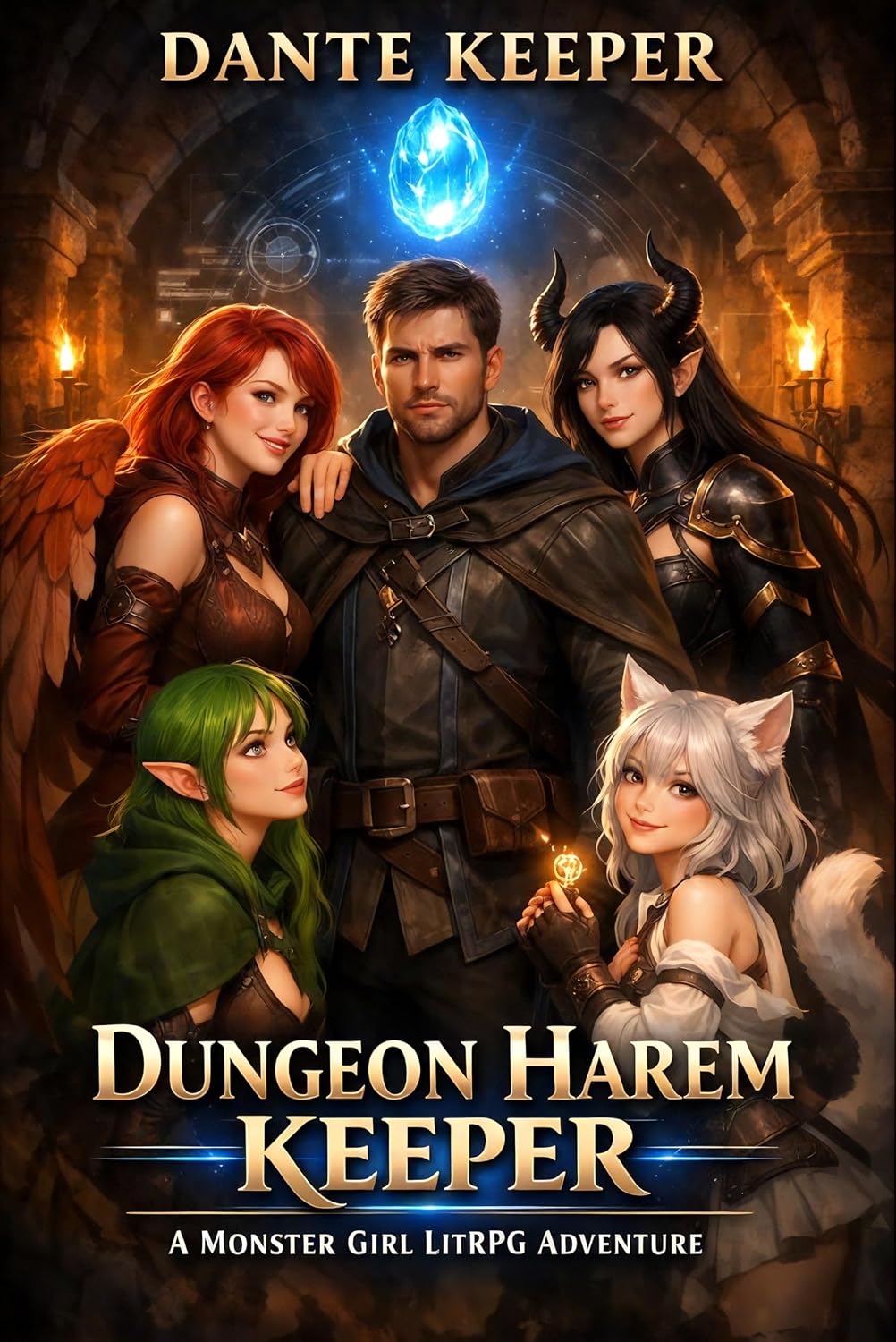 ler totalmente Dungeon Harem Keeper: A Monster Girl LitRPG Dungeon-Core Adventure (Monster Girls & Dungeons Series Book 1) (English Edition)