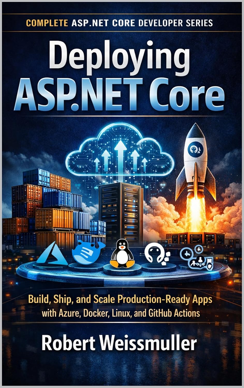 Deploying ASP.NET Core: Build, Ship, and Scale Production-Ready Apps with Azure, Docker, Linux, and GitHub Actions (Complete ASP.NET Core Developer Series Book 6) (English Edition) baixar o livro de graça