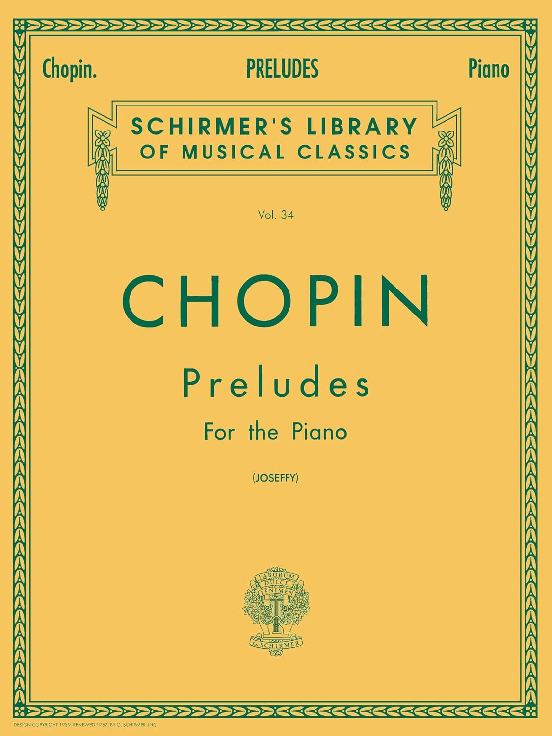 Chopin Preludes for the Piano Vol. 34 24 Preludes Op. 28 Advanced Classical Piano Sheet Music Schirmer Library of Classics Edited and Fingered by... Library of Classics Volume 34 Piano Solo baixar o livro de graça