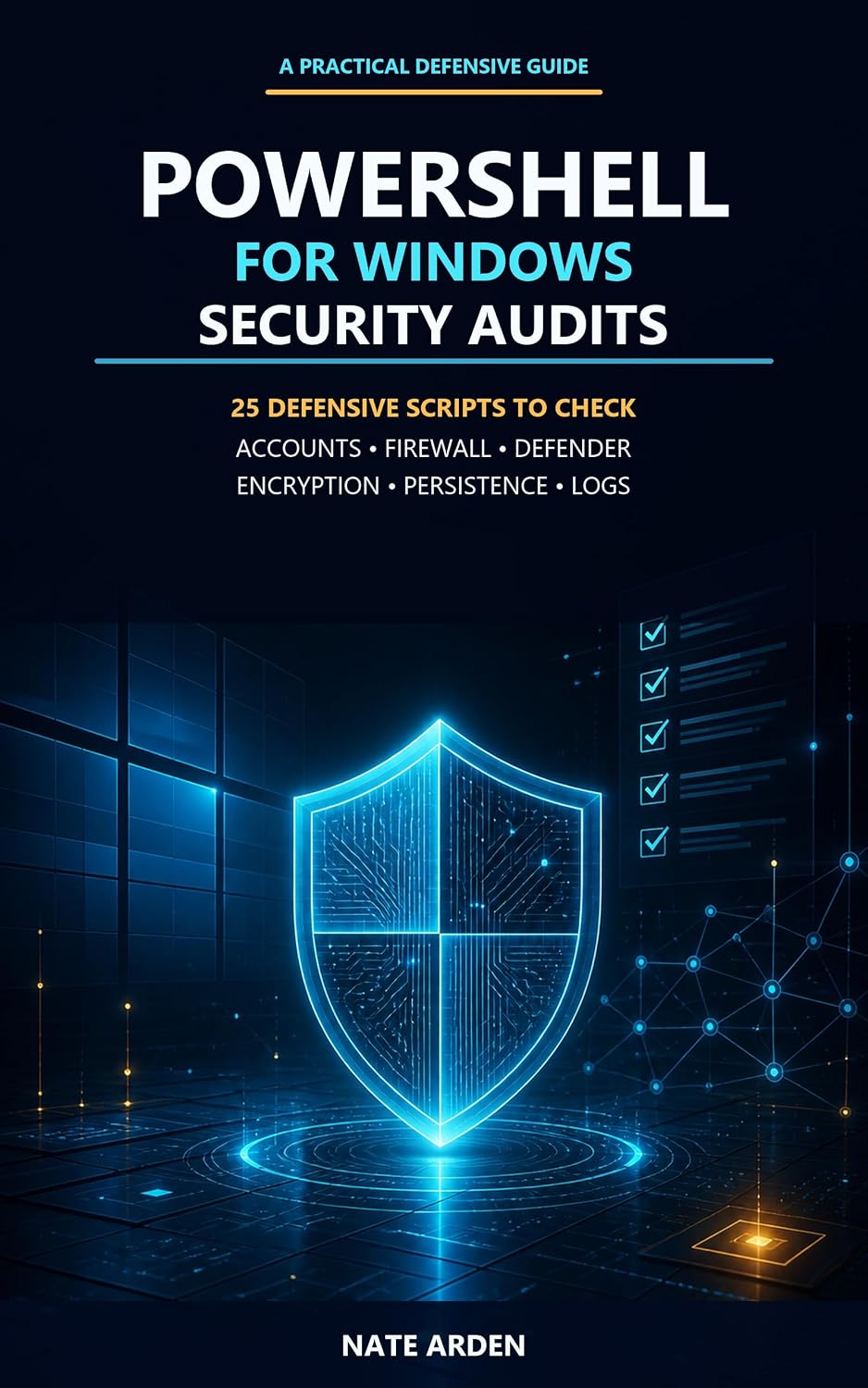 capítulo por capítulo baixar PowerShell for Windows Security Audits: 25 Defensive Scripts to Check Accounts, Permissions, Firewall Rules, Defender, Encryption, Persistence, and Security... Fixes and Automation) (English Edition)