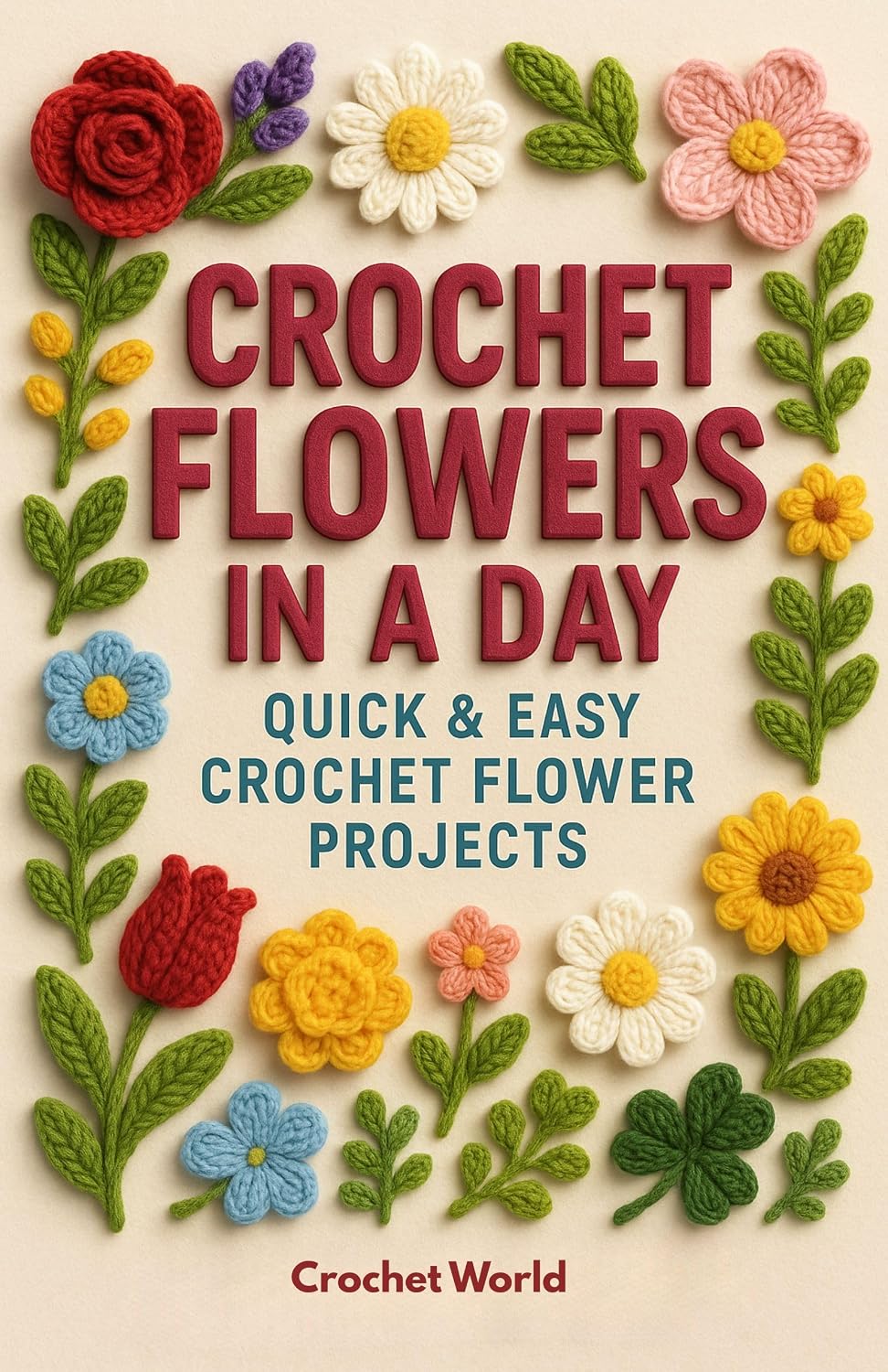 ler totalmente Crochet Flowers in a Day: Quick & Easy Crochet Flower Projects for a Crochet Garden (Premium Color Edition Book 2) (English Edition)