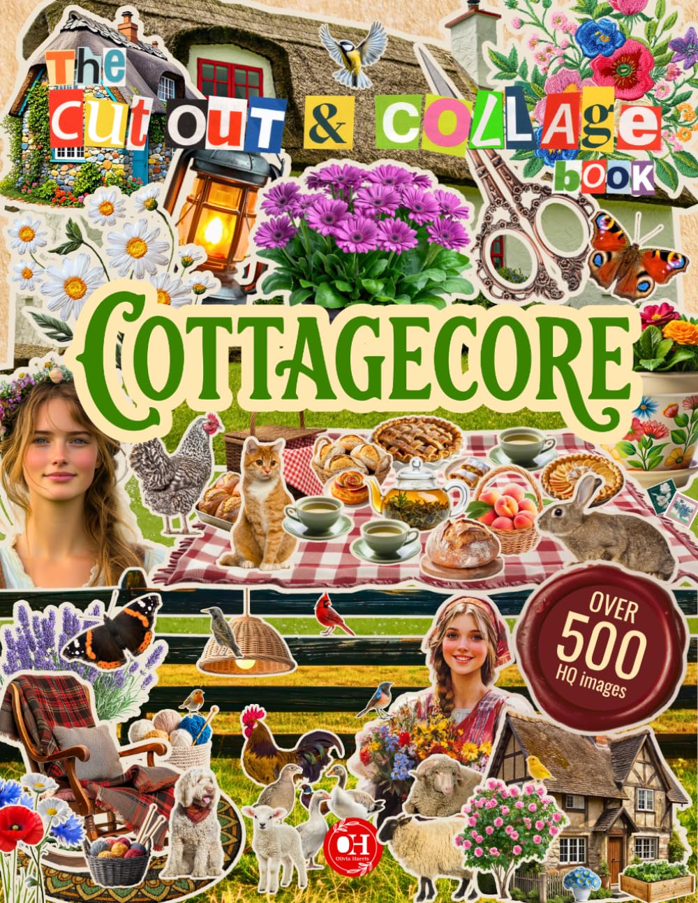 The Cut Out And Collage Book of Cottagecore Aesthetics: Over 500 Rustic & Pastoral Illustrations for Collaging, Scrapbooking, Junk Journals and Creative Paper Crafts baixar o livro de graça