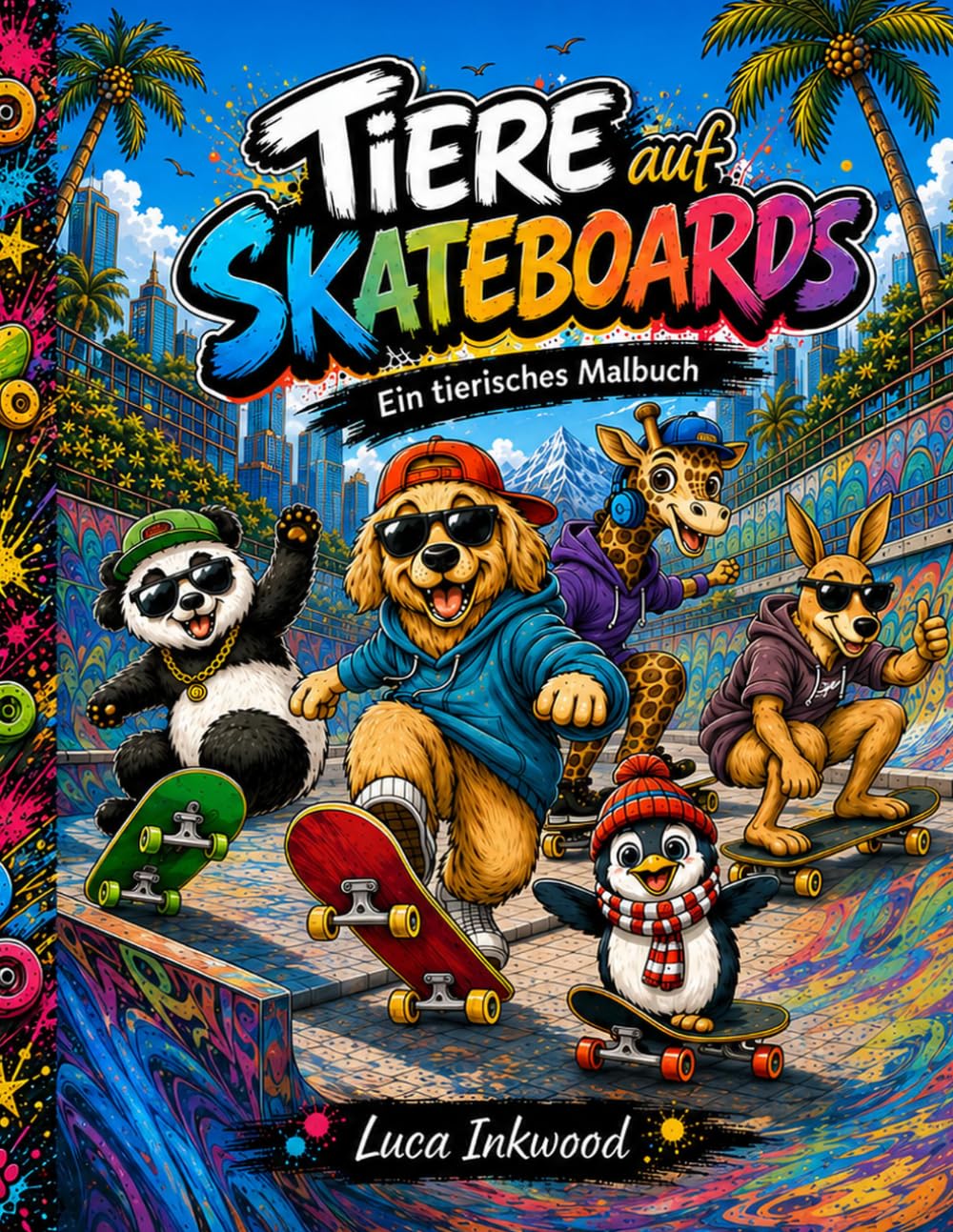 Tiere auf Skateboards: Ein tierisches Malbuch (Tierische Malabenteuer) (German Edition) baixar livro de graça