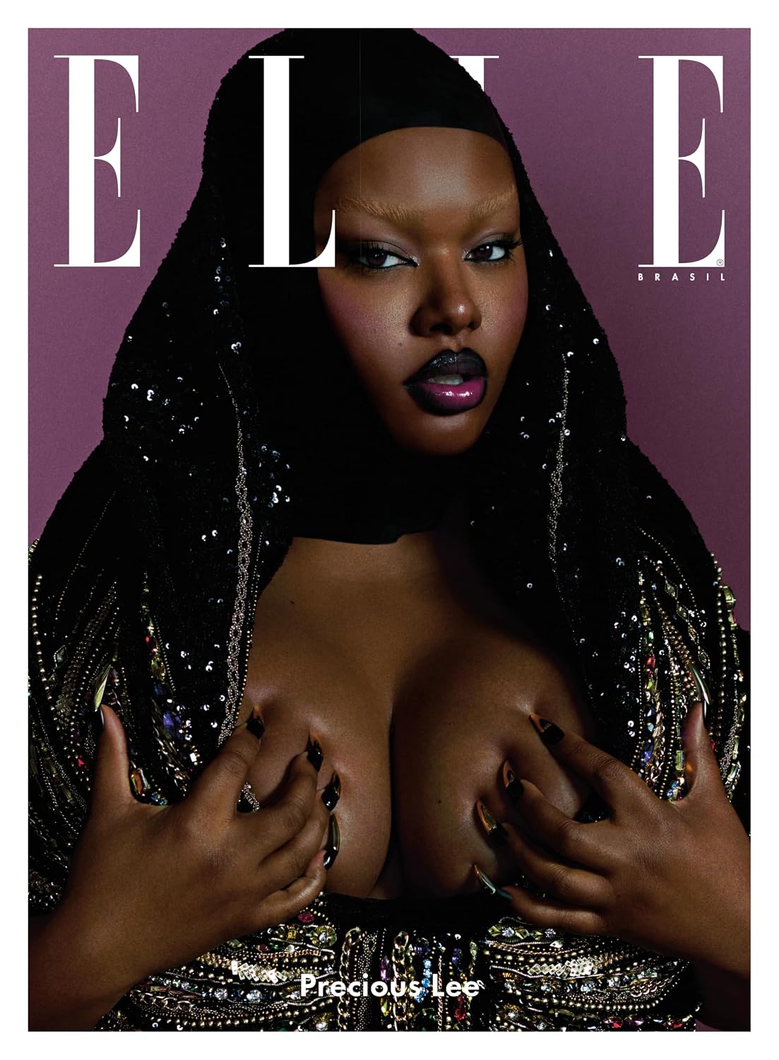 ELLE Brasil Vol. 13: Precious Lee - Capa 02 - Fundo Roxo: 2 baixar livro de graça