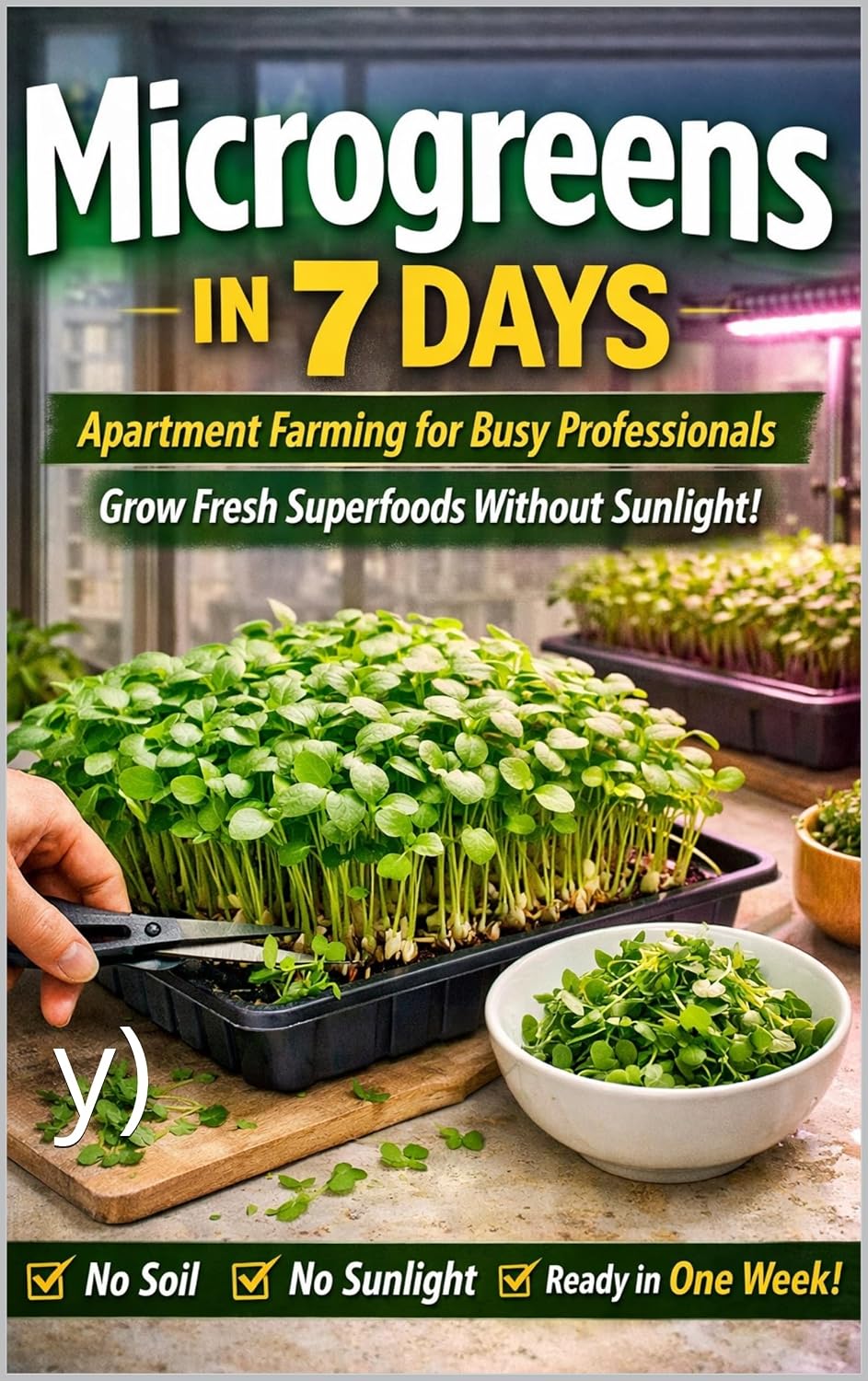 ler totalmente Microgreens in 7 Days: Apartment Farming for Busy Professionals: Grow Nutrient-Dense Greens Indoors Without Sunlight (Fast, Easy & Beginner-Friendly) (English Edition)