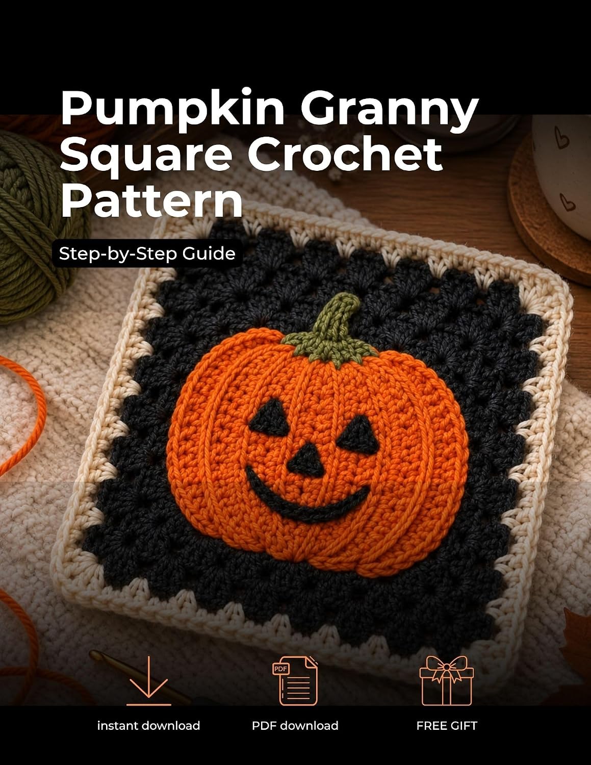 Pumpkin Granny Square Crochet Pattern: Step by Step guide for beginners to advanced (English Edition) baixar livro de graça
