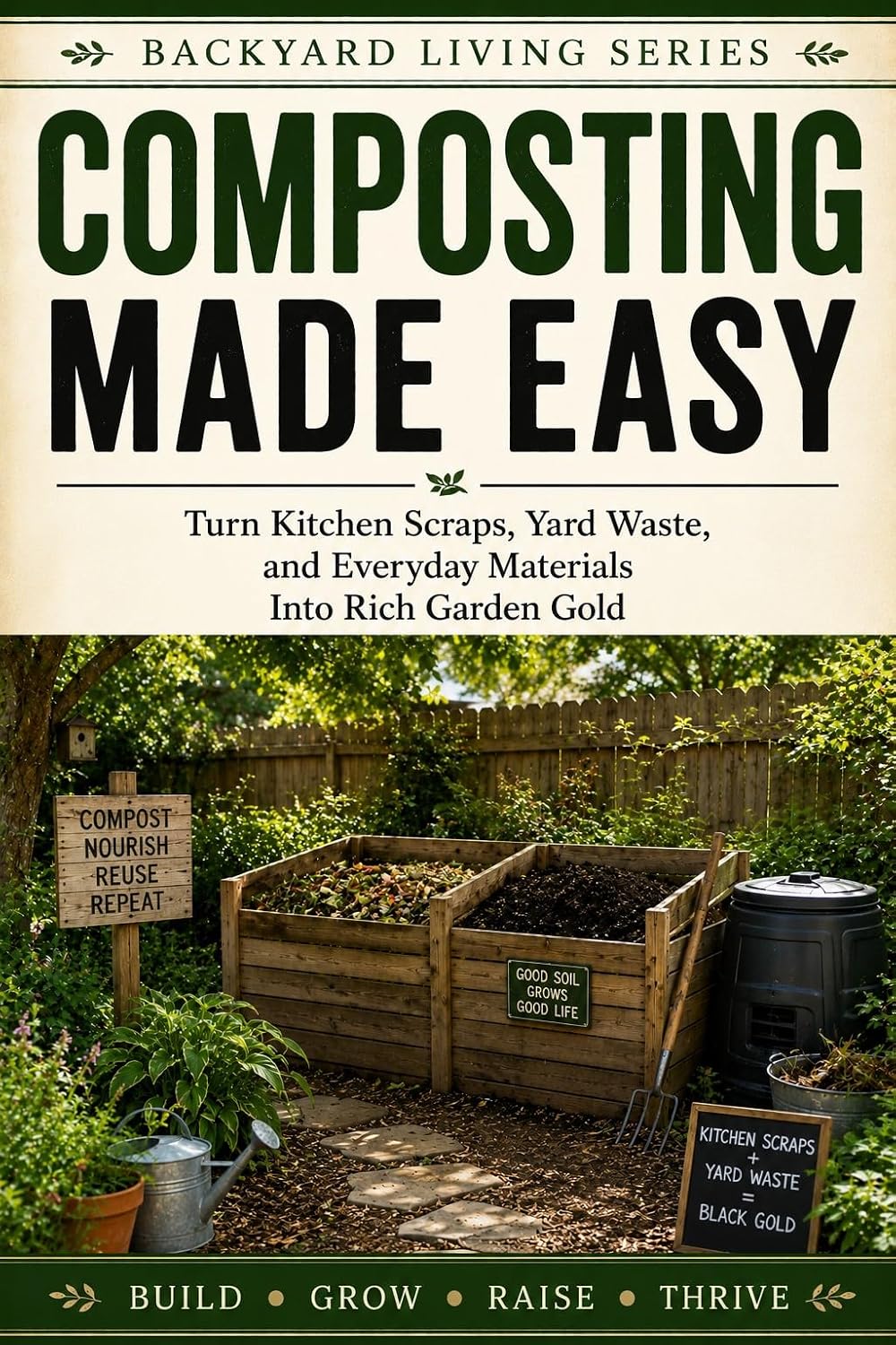 Composting Made Easy: Turn Kitchen Scraps, Yard Waste, and Everyday Materials Into Rich Garden Gold (Backyard Living) (English Edition) baixar o livro de graça