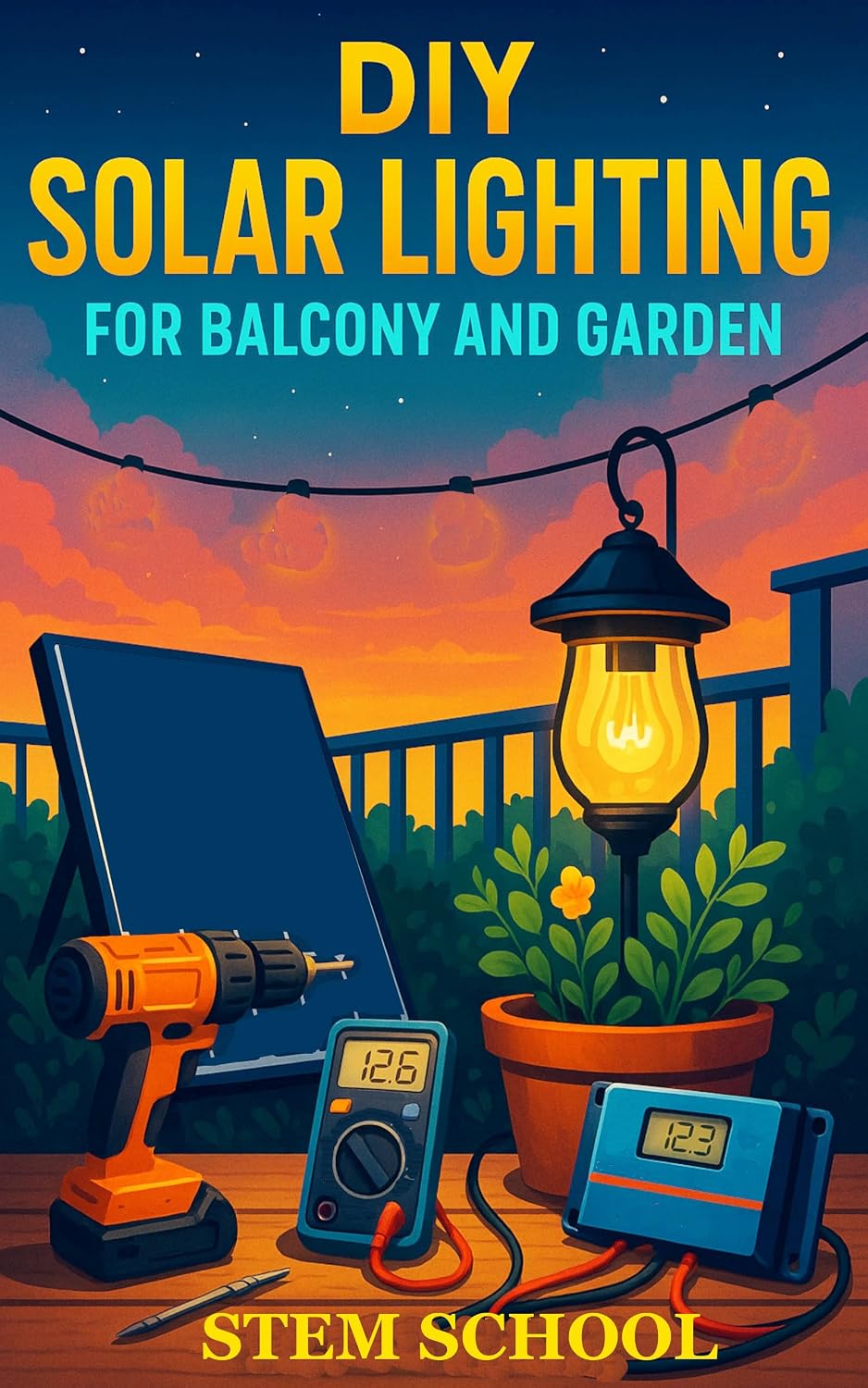 ler totalmente DIY Solar Lighting for Balcony and Garden: Easy Off-Grid Lighting Projects for Smart Outdoor Design (English Edition)