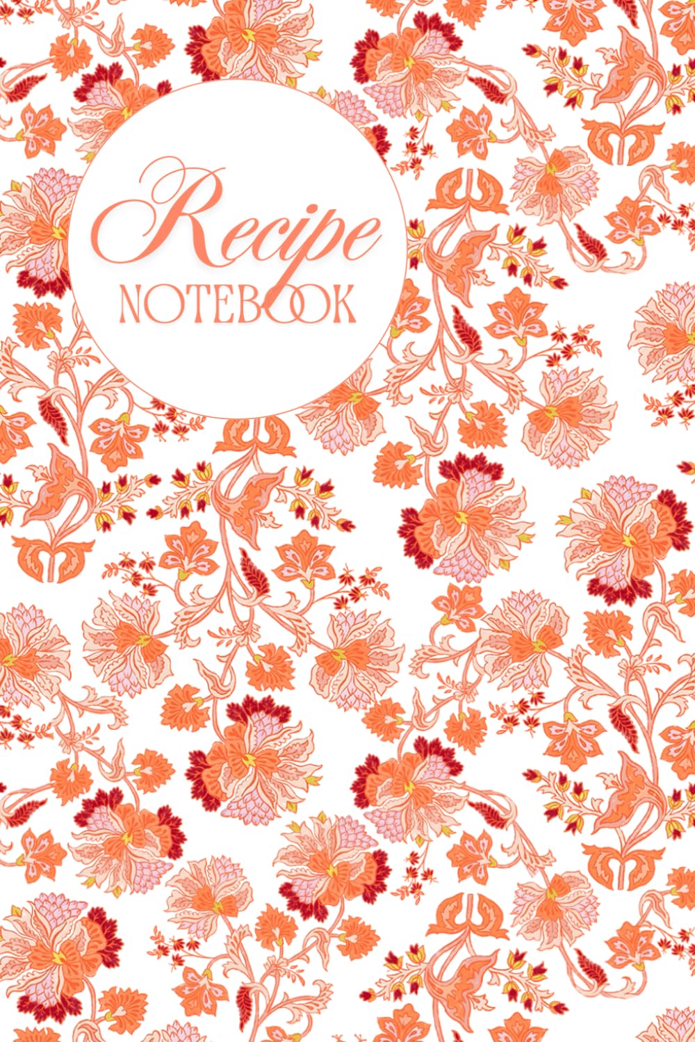 Recipe Notebook with Red Flower Art: 6 x 9 inches with 104 lined pages baixar livro de graça