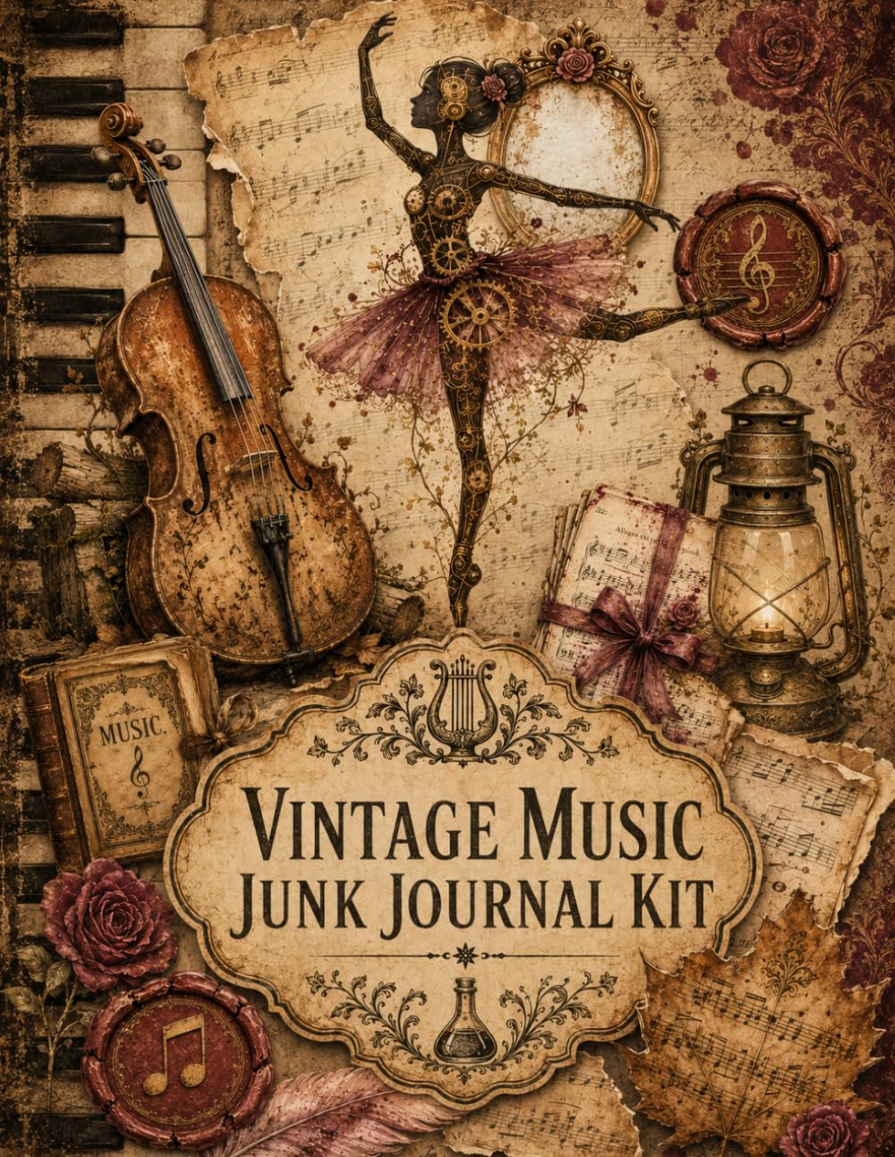 capítulo por capítulo baixar Vintage Music Junk Journal Kit: 40 Pages of Musical Ephemera, Tags, Labels, Stickers, Cutouts and Cards for Scrapbooking, Collage Art and Paper Crafts