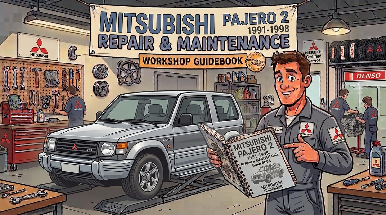 ler totalmente Mitsubishi Pajero 2 1991-1998, Vehicle Repair Manual, Parts, Wiring, Workshop Book (English Edition)