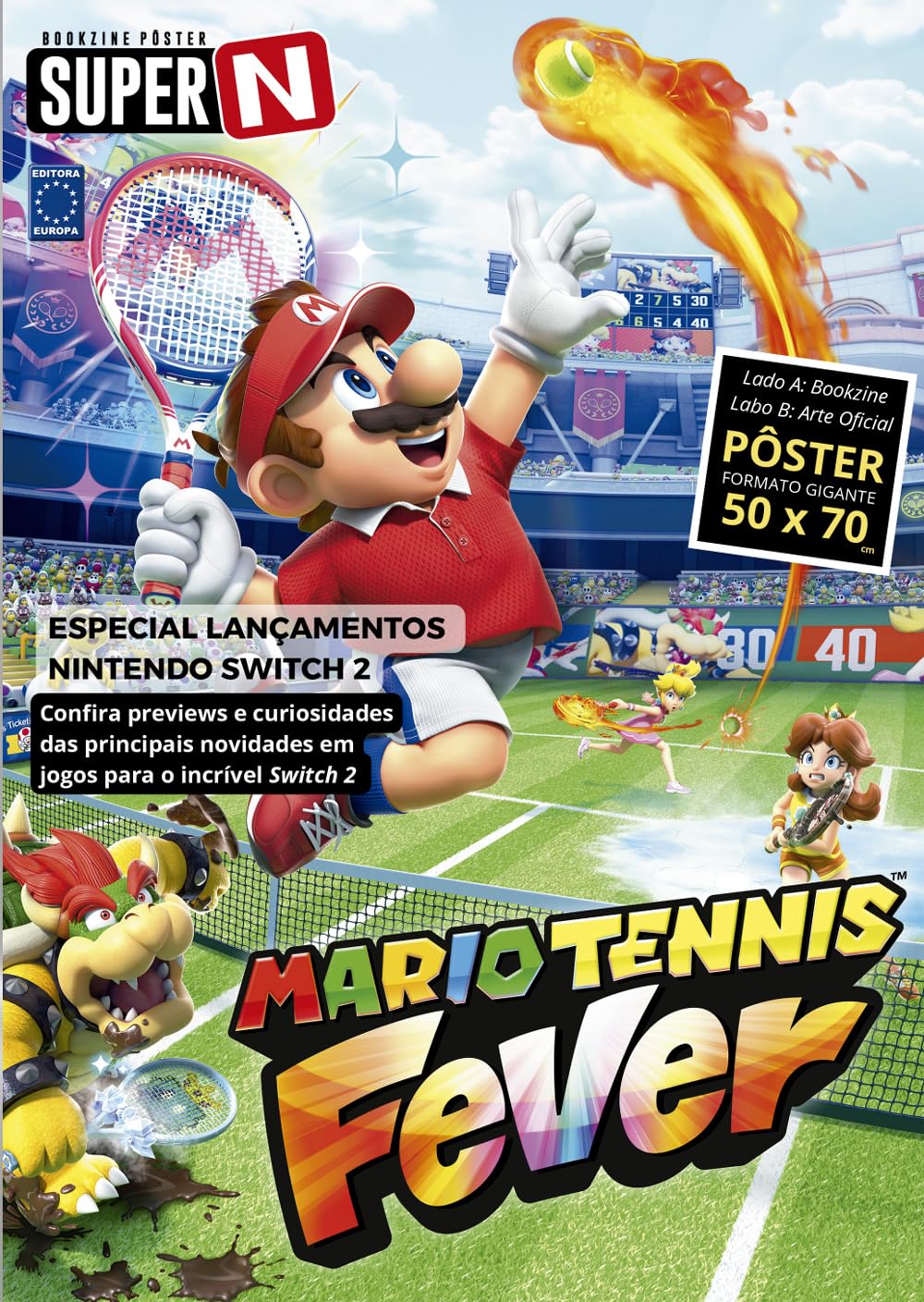 MARIO TENNIS FEVER (Versão lisa, sem dobras, enviada em tubo protetor) - Superpôster Super N baixar livro de graça