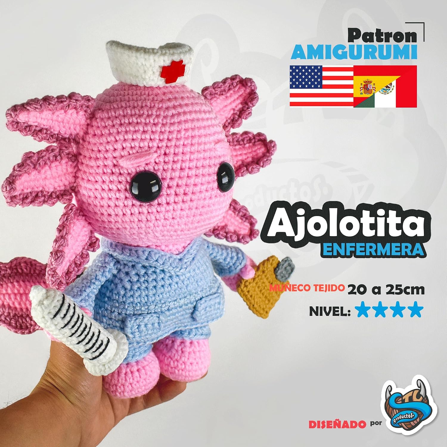 ler totalmente Ajolotita Enfermera: Patron AMIGURUMI (Spanish Edition)