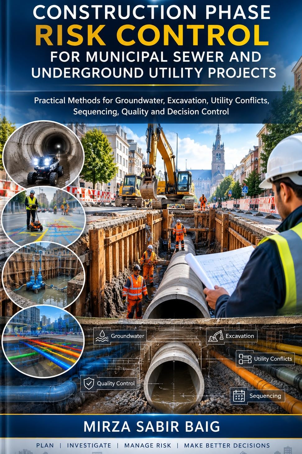 ler totalmente Construction Phase Risk Control for Municipal Sewer and Underground Utility Projects: Practical Methods for Groundwater, Excavation, Utility Conflicts,... and Decision Control (English Edition)