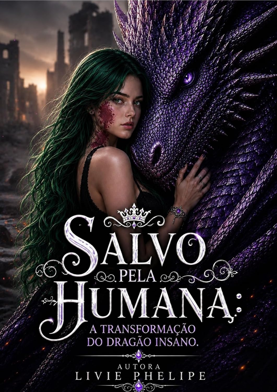 ler totalmente Salvo pela Humana: A Transformação do Dragão Insano (O Despertar dos Draconis Livro 8)