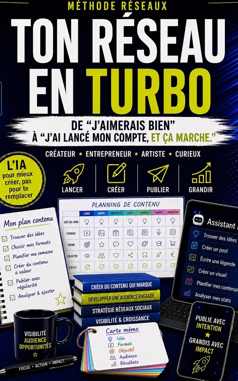 Ton Réseau en Turbo: Que tu sois créateur débutant, entrepreneur, artiste ou juste curieux… ce livre te permet de passer de “j’aimerais bien” à “j’ai lancé... GÉNIE ARTIFICIEL) (French Edition) baixar livro de graça