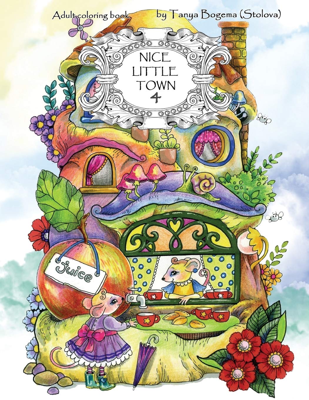 Nice Little Town: Adult Coloring Book; Stress Relieving Coloring Pages, Coloring Book for Relaxation baixar o livro de graça