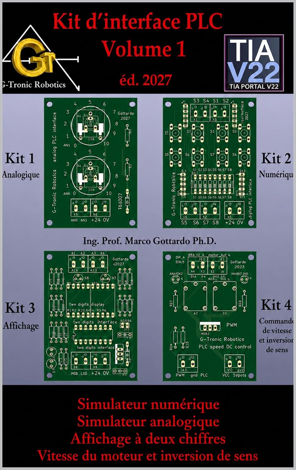 capítulo por capítulo baixar API KIT vol. 1: Simulateur numérique Simulateur analogique Affichage à deux chiffres Contrôle de vitesse en courant continu et inversion de sens du moteur (French Edition)