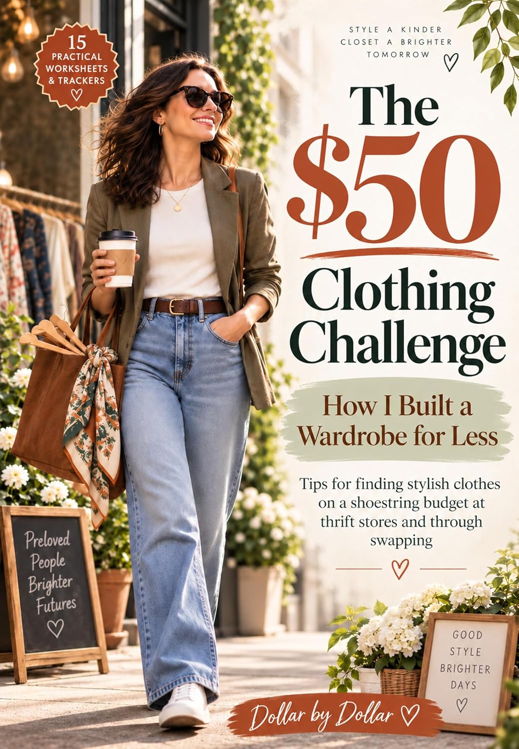 The $50 Clothing Challenge: How I Built a Wardrobe for Less: Tips for finding stylish clothes on a shoestring budget at thrift stores and through swapping ... & frugal living stories) (English Edition)