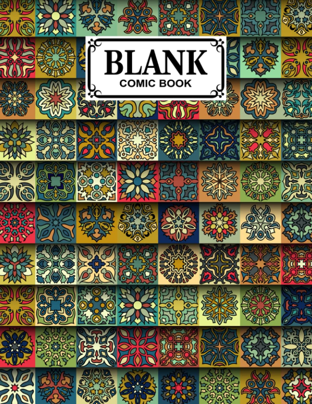 capítulo por capítulo baixar Blank Comic Book: Premium Mandalas Cover Blank Comic Book, Create Your Own Story, Journal, Notebook, Sketchbook for Kids and Adults, 120 Pages - Size 8.5" x 11" Notebook by Britta Behrens