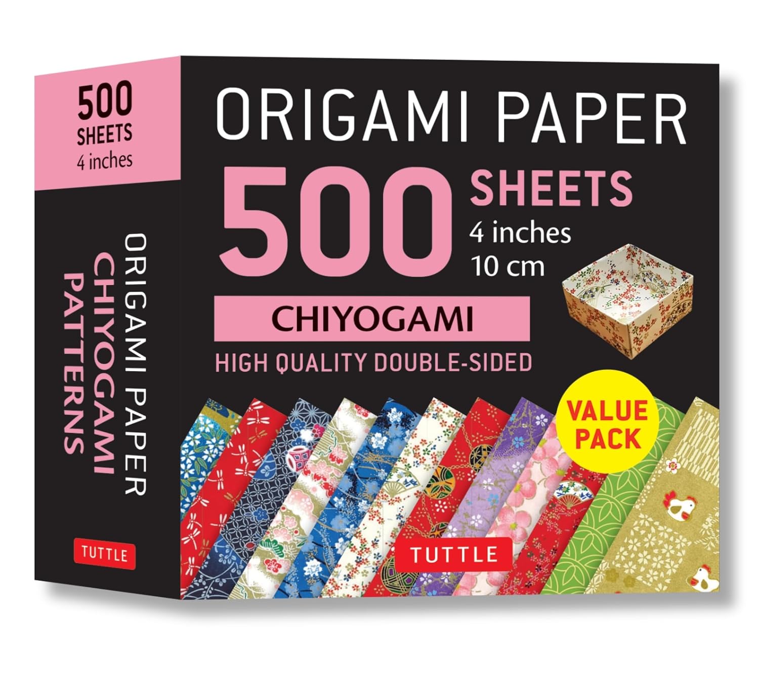 ler totalmente Origami Paper 500 Sheets Chiyogami Patterns 4" (10 CM): Tuttle Origami Paper: High-Quality Double-Sided Origami Sheets Printed with 12 Different...... with 12 Different Illustrated Patterns