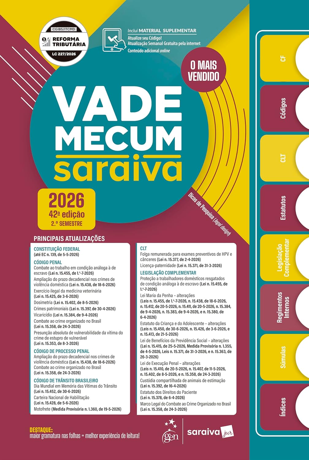 ler totalmente Vade Mecum Saraiva Tradicional - 42ª Edição 2026