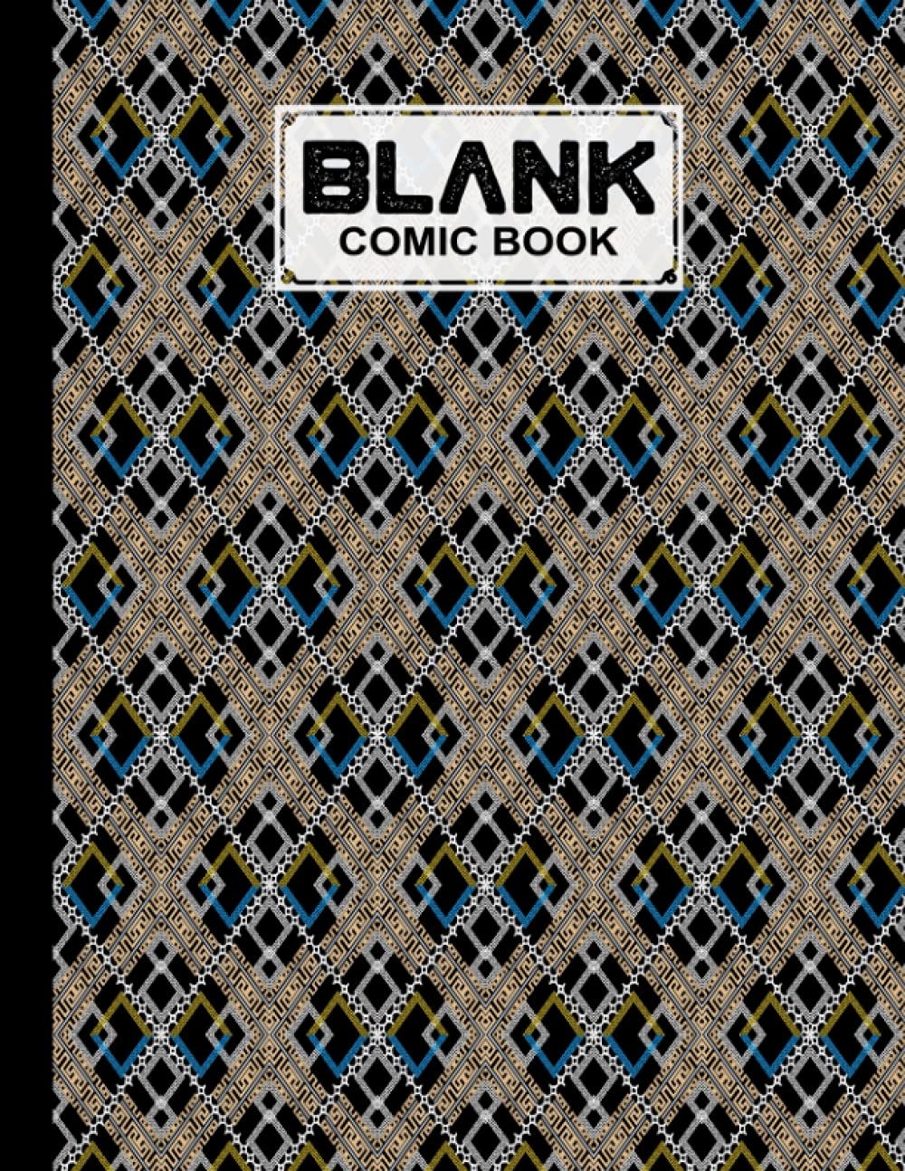 Blank Comic Book: Premium Rhombus Cover Blank Comic Book, Create Your Own Story, Journal, Notebook, Sketchbook for Kids and Adults, 120 Pages - Size 8.5" x 11" Notebook by Sonke Zeller baixar o livro de graça