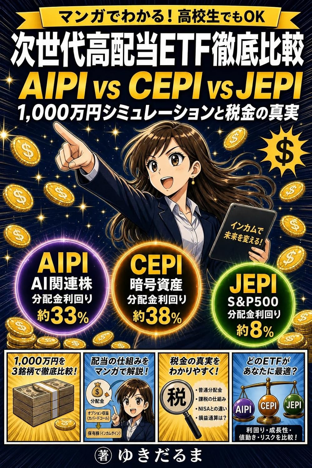 Manga de Wakaru Jisedai Kohaito ETF Tettei Hikaku: AIPI vs CEPI vs JEPI 1000man en simulation de wakatta honto no jitsuryoku (Japanese Edition) baixar o livro de graça