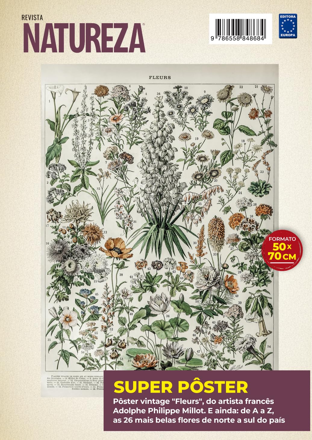 Adolphe Philippe Millot: Fleurs 2 - Superpôster Natureza baixar livro de graça