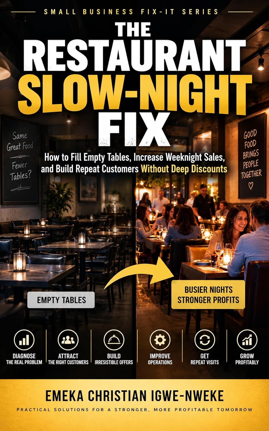 ler totalmente The Restaurant Slow-Night Fix: How to Fill Empty Tables, Increase Weeknight Sales, and Build Repeat Customers Without Deep Discounts (English Edition)