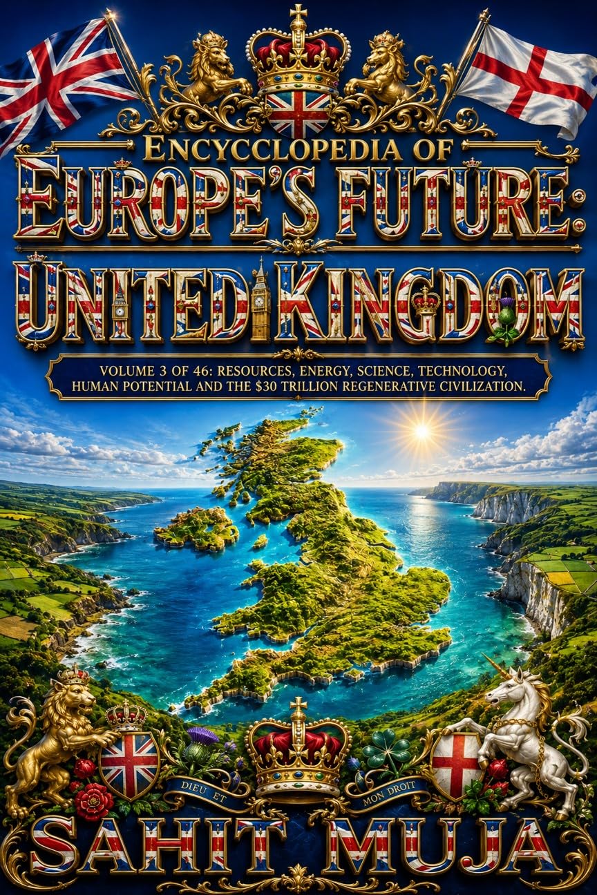 ler totalmente ENCYCLOPEDIA OF EUROPE'S FUTURE: UNITED KINGDOM: VOLUME 3 OF 46: RESOURCES, ENERGY, SCIENCE, TECHNOLOGY, HUMAN POTENTIAL AND THE $30 TRILLION REGENERATIVE CIVILIZATION (English Edition)