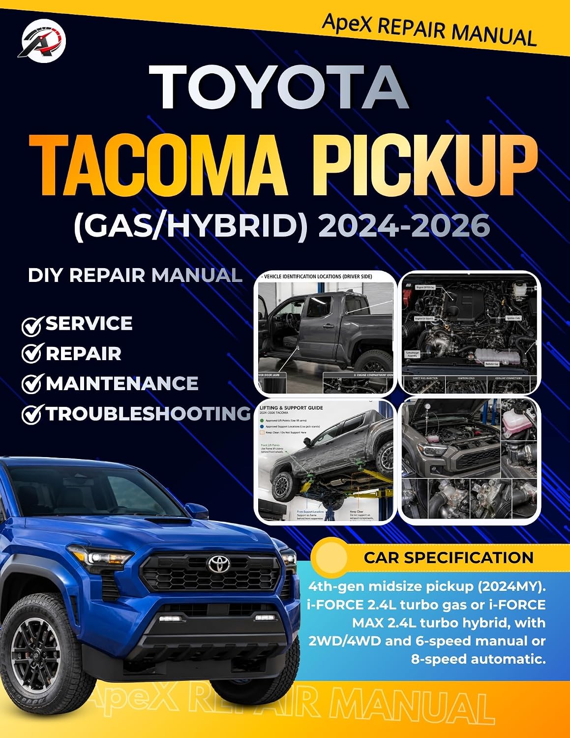 capítulo por capítulo baixar TOYOTA TACOMA PICKUP (Gas/Hybrid) 2024-2026: DIY Made Simple: Master Your 4th Gen Tacoma Pickup | Cut Costs | Avoid Breakdowns | Diagnose Common Issues & Maintain Your Car at Home (English Edition)