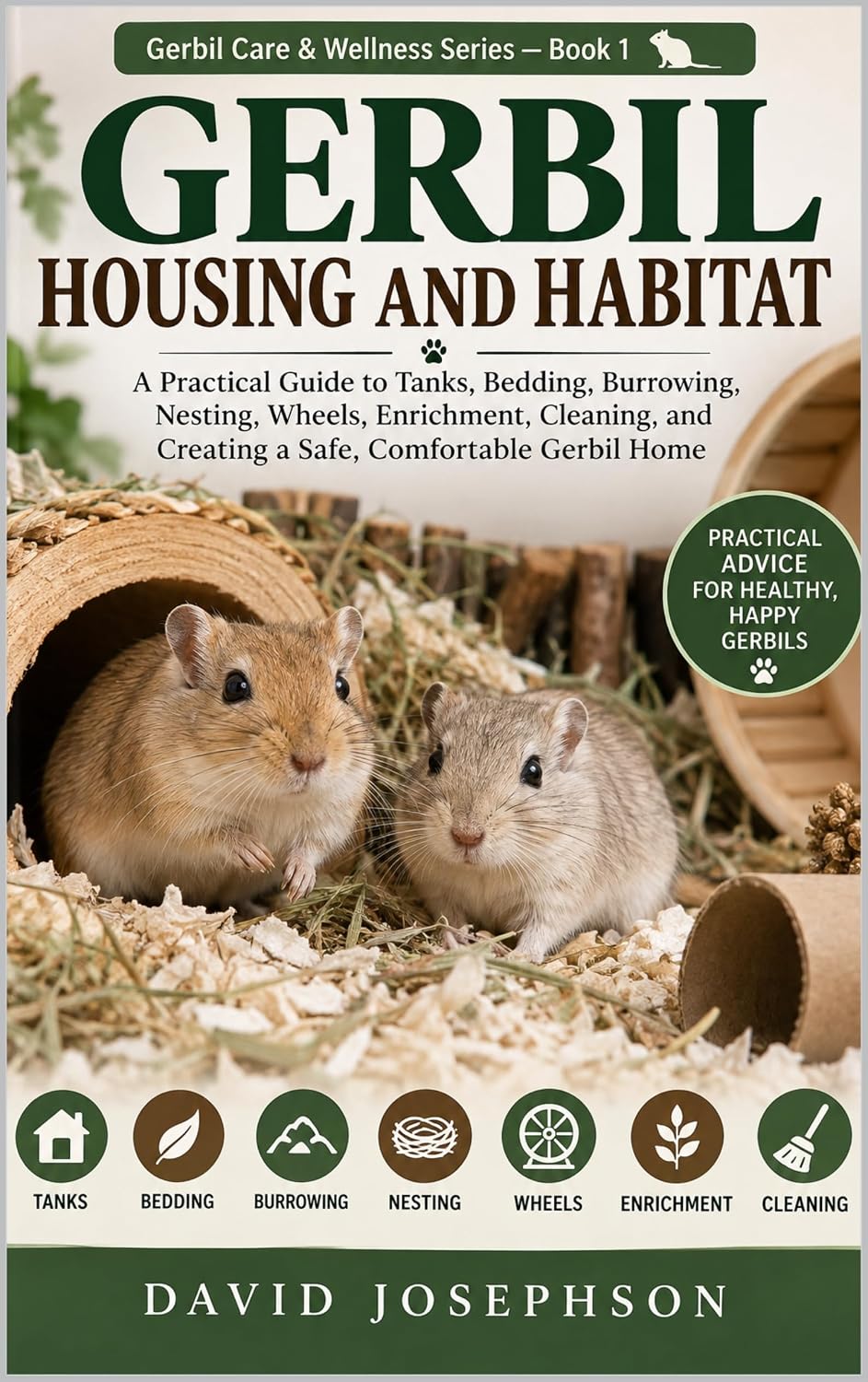 capítulo por capítulo baixar Gerbil Housing and Habitat: A Practical Guide to Tanks, Bedding, Burrowing, Nesting, Wheels, Enrichment, Cleaning, and Creating a Safe, Comfortable Gerbil... Care & Wellness Series) (English Edition)