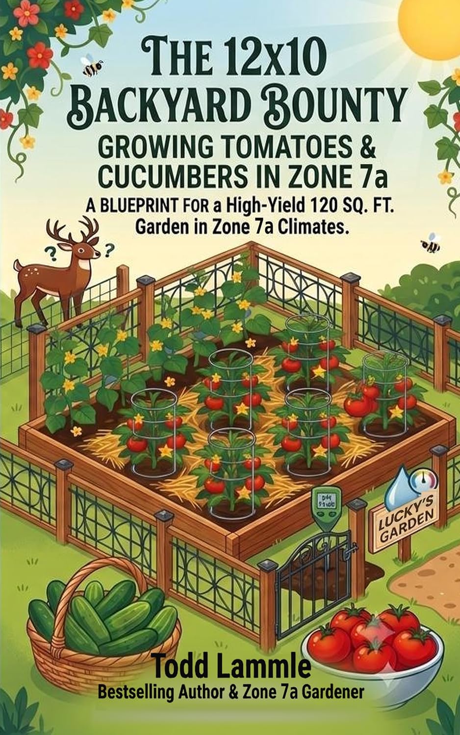 capítulo por capítulo baixar The 12x10 Backyard Bounty Growing Tomatoes & Cucumbers in Zone 7a: A Blueprint for a High-Yield 120 SQ. FT. Garden in Zone 7a Climates. Soil, Watering,... Tips and Tricks Book 4) (English Edition)