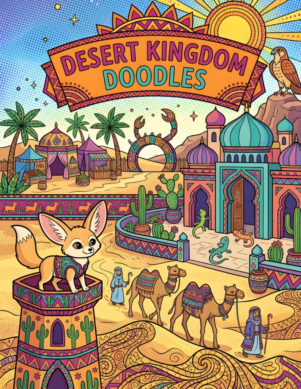 ler totalmente Desert Kingdom Doodles: Colouring Fun