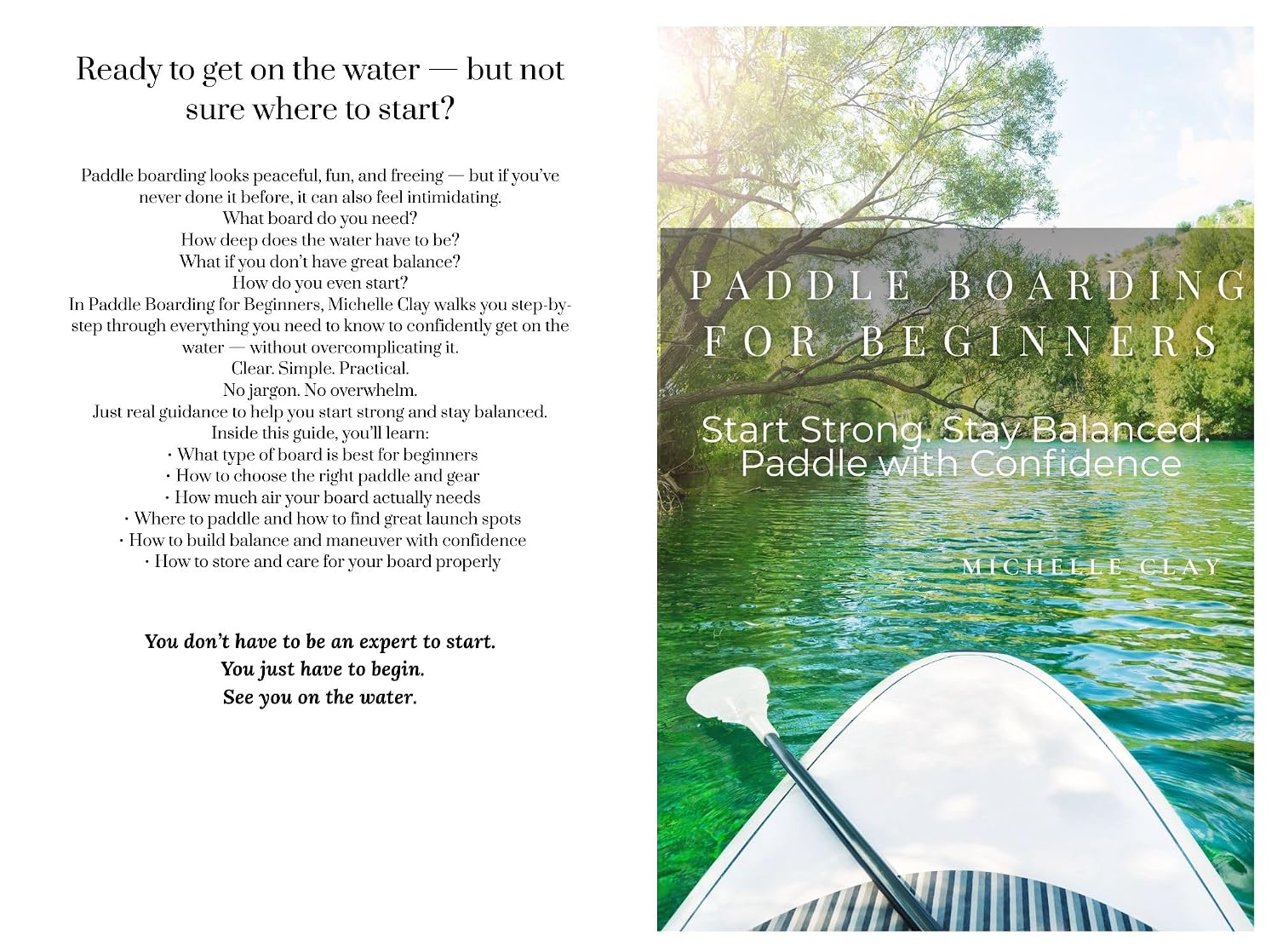 ler totalmente Paddle Boarding for Beginners: Start Strong. Stay Balanced. Paddle with Confidence (English Edition)