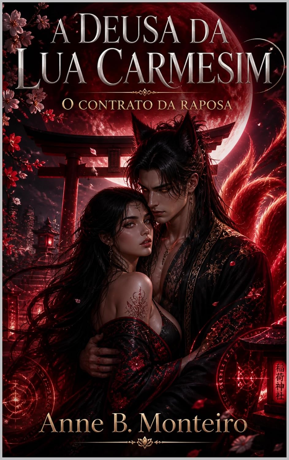 ler totalmente A Deusa da Lua Carmesim: O Contrato da Raposa — Um Romance Hot de Romantasia Urbana com Kitsune, Pacto Mágico e Fated Mates