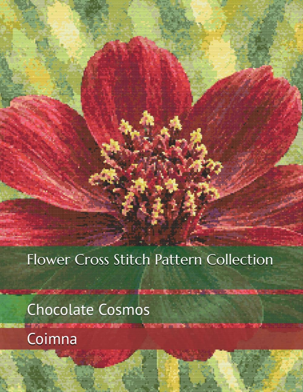 Flower Cross Stitch Pattern Collection: Chocolate Cosmos