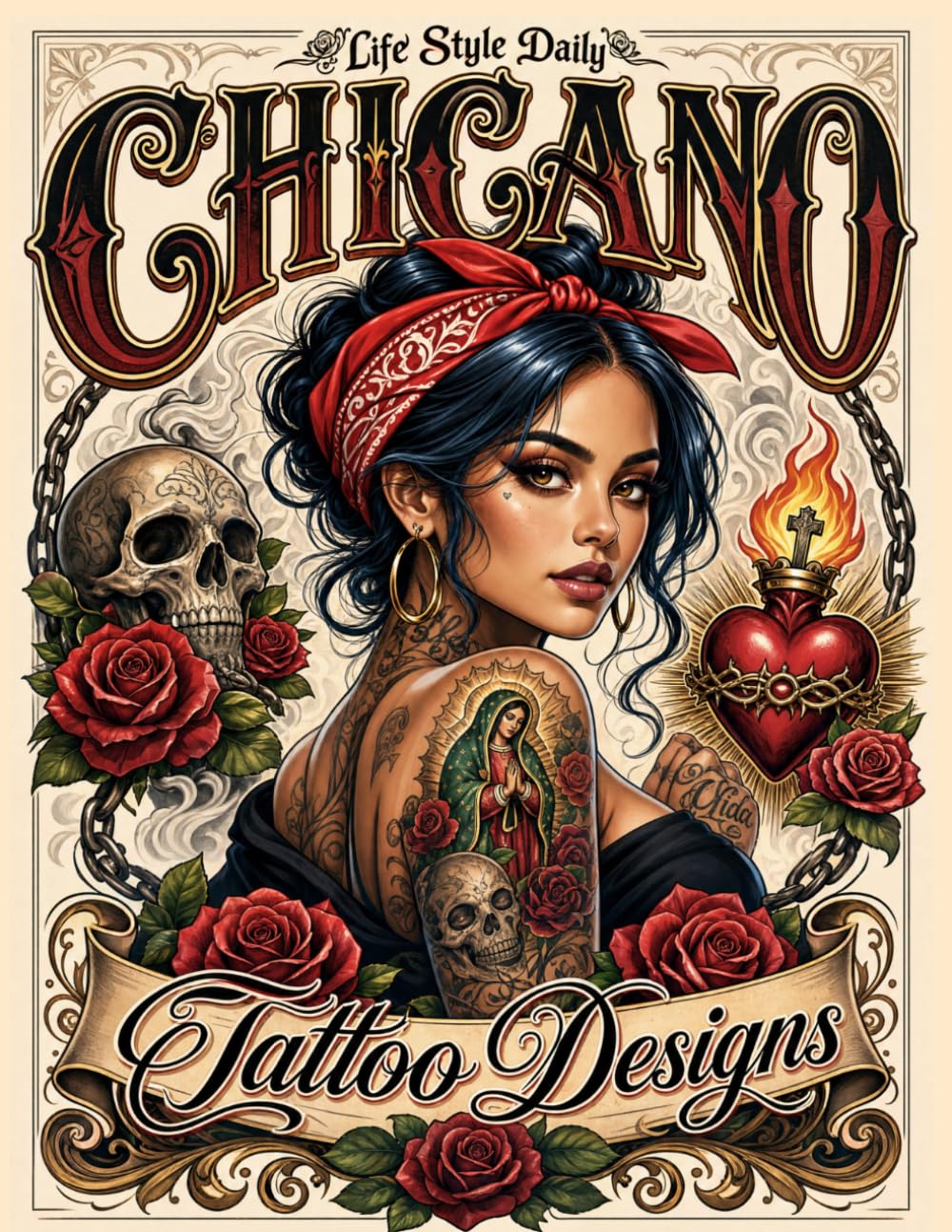 capítulo por capítulo baixar Chicano Tattoo Designs: Delving into Chicano Culture through Tattoos, from Modern Street Graffiti to Traditional Prison Designs, Featuring Professional Templates and Custom Inspirations
