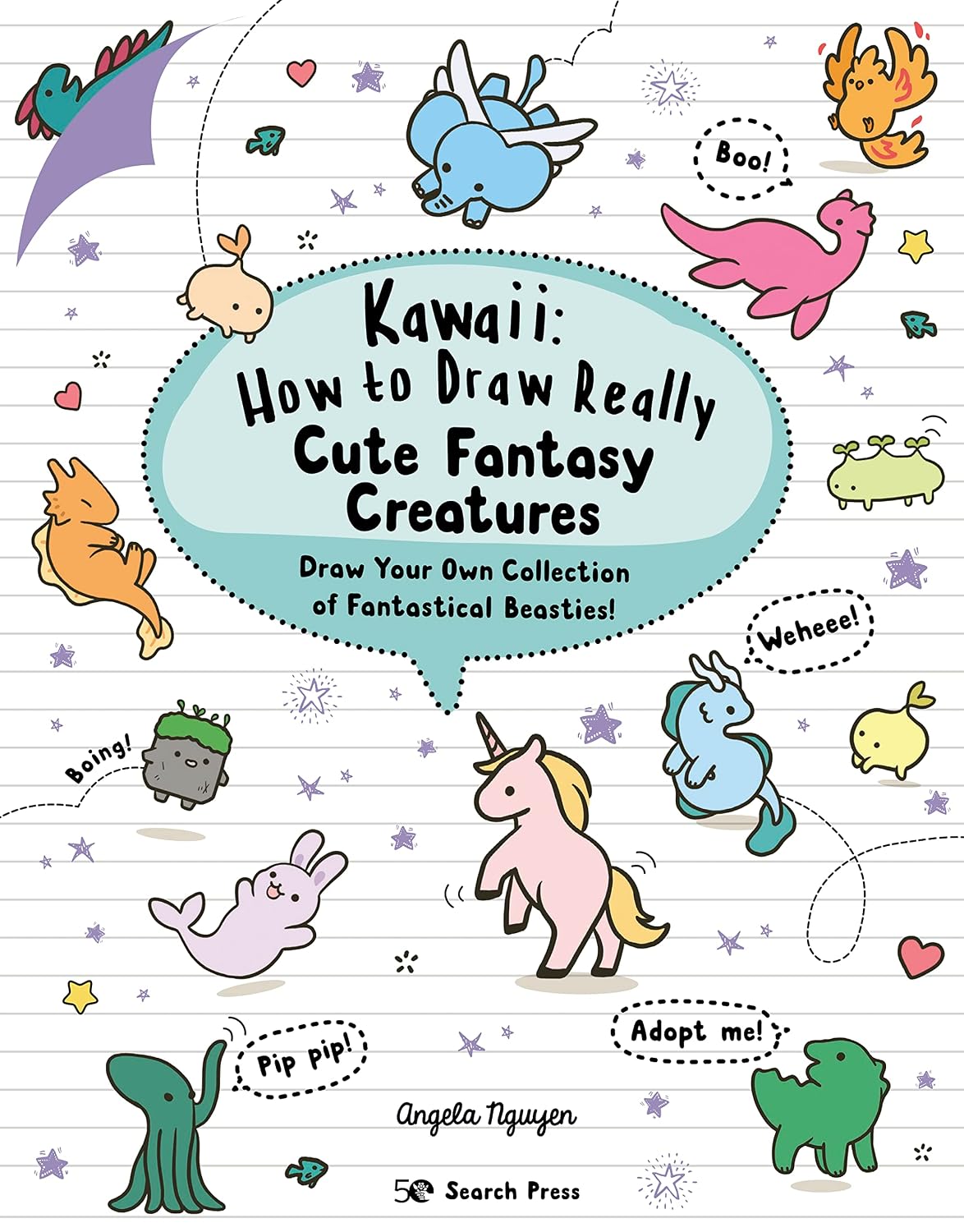 ler totalmente Kawaii: How to Draw Really Cute Fantasy Creatures: Draw your own collection of fantastical beasties! (English Edition)