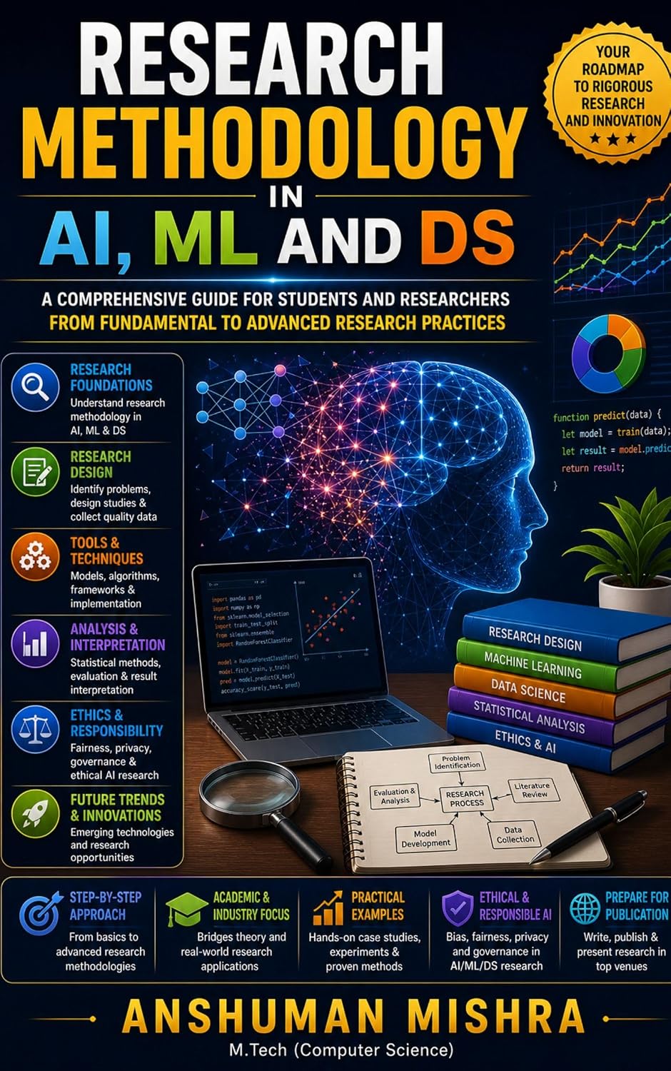 Research Methodology in Artificial Intelligence, Machine Learning, and Data Science: a comprehensive guide for students and researchers (AI Course) (English Edition)