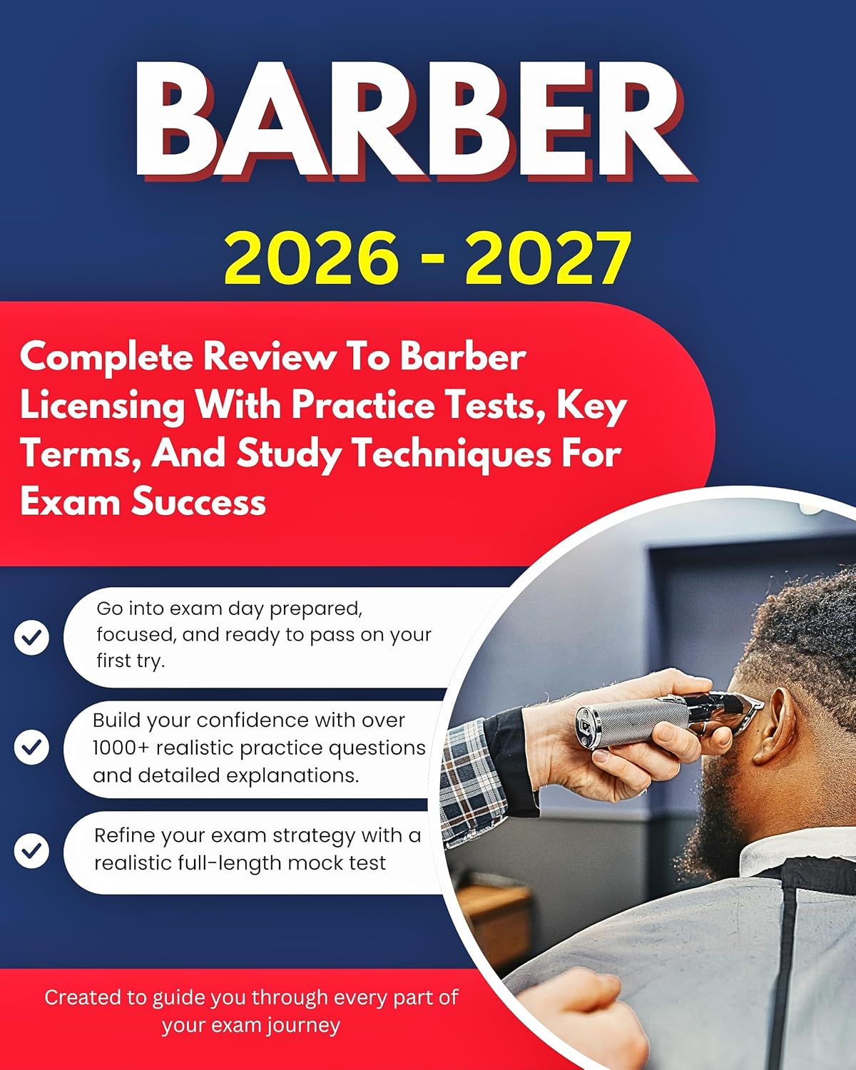 BARBER EXAM PREP GUIDE 2026 – 2027: Complete Review To Barber Licensing With Practice Tests, Key Terms, And Study Techniques For Exam Success (Study Guide Books Book 8) (English Edition) baixar o livro de graça