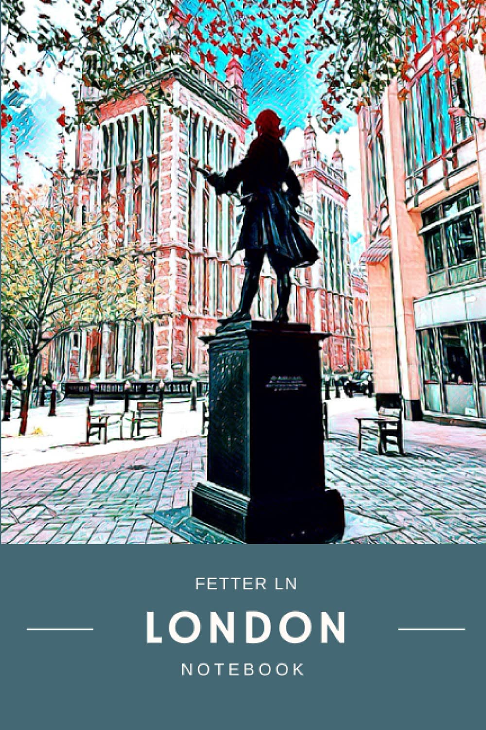 ler totalmente Secret London Notebook: Fetter Ln/ City of London/ Secret London Collection/ Blank lined journal (6 x 9 inches) - 110 pages