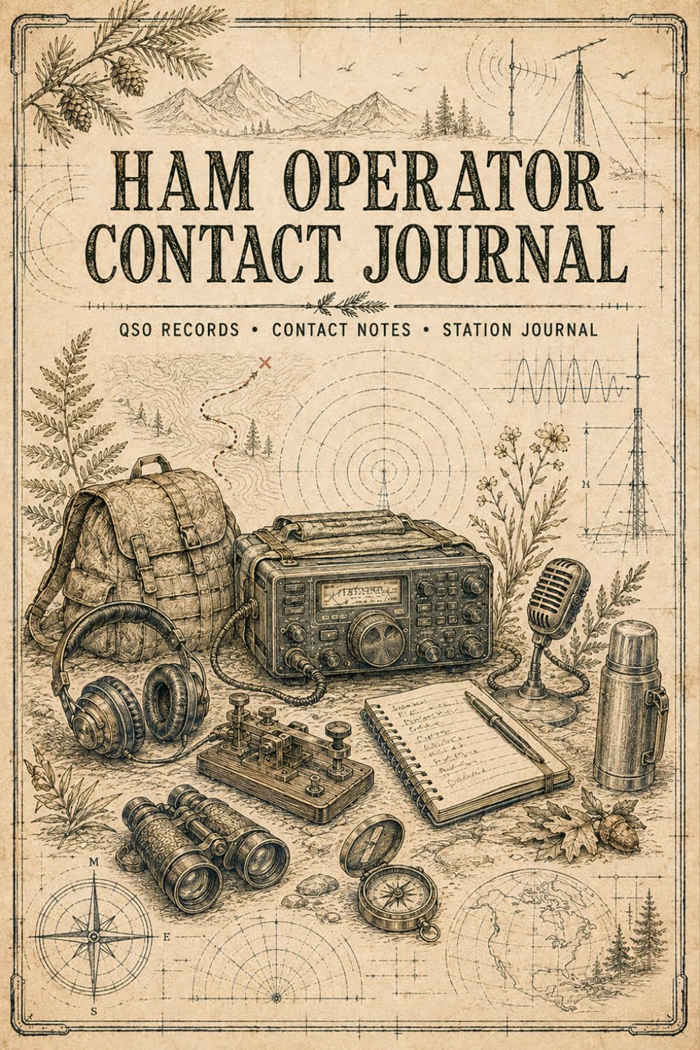 ler totalmente Ham Operator Contact Journal: Practical Record Book for Logging Radio Communications, Signal Strength, Call Signs, Locations and Equipment Information